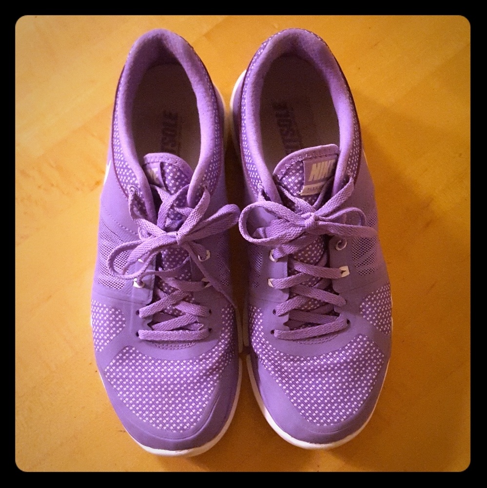 Like new nike flex purple running shoe